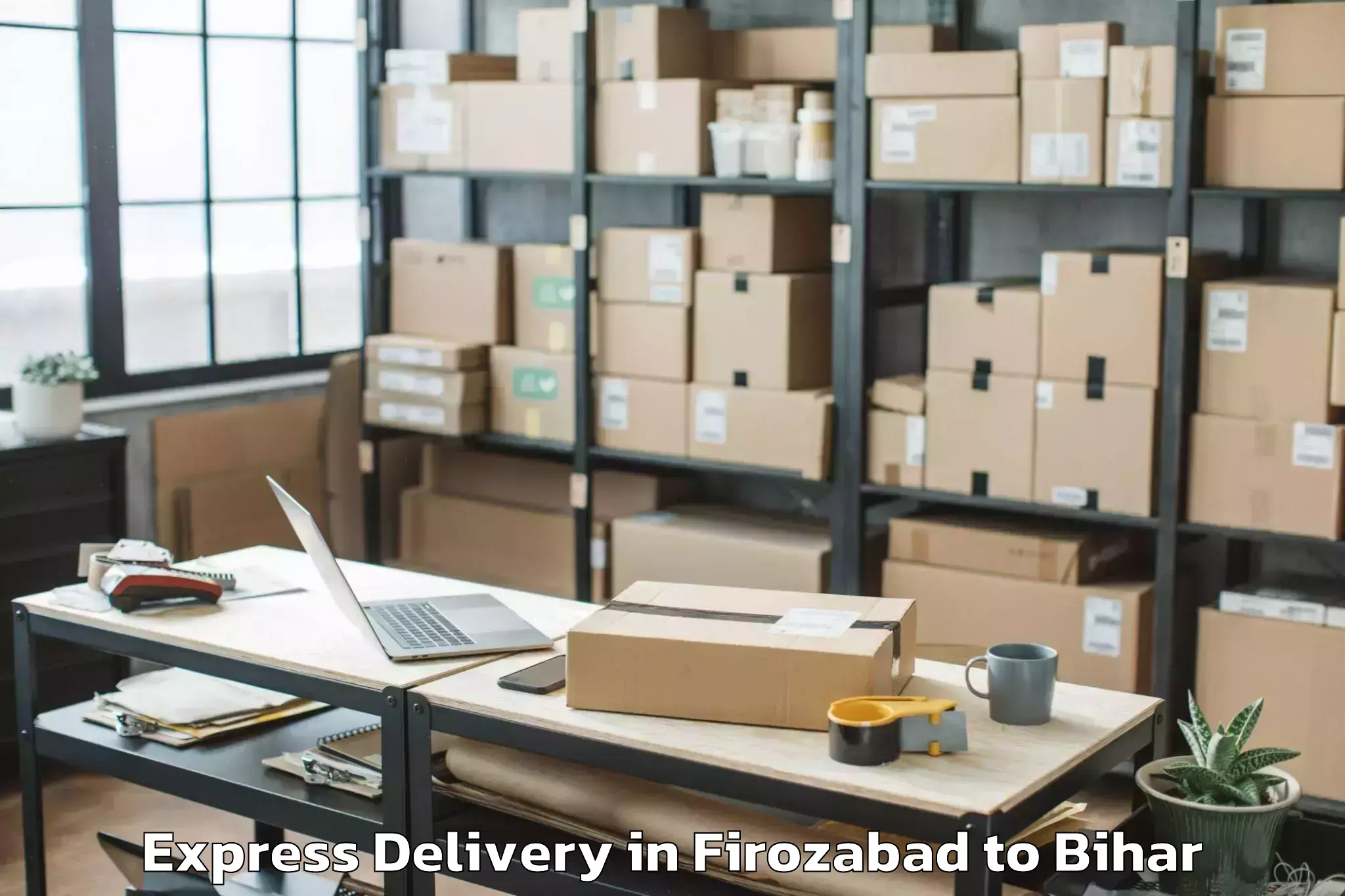 Discover Firozabad to Bairgania Express Delivery